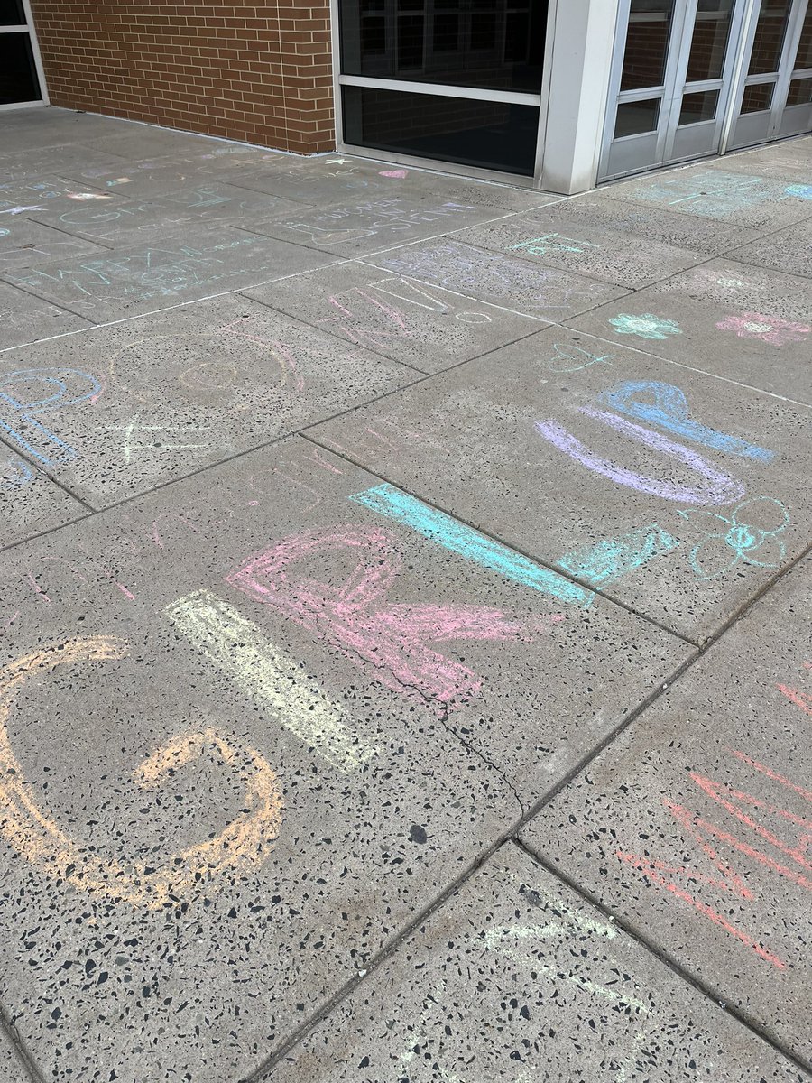 Loved seeing this chalk art on the steps of <a href="/NPennHS/">North Penn High School</a> today! Celebrating Women’s history month and #InternationalWomansDay yesterday!