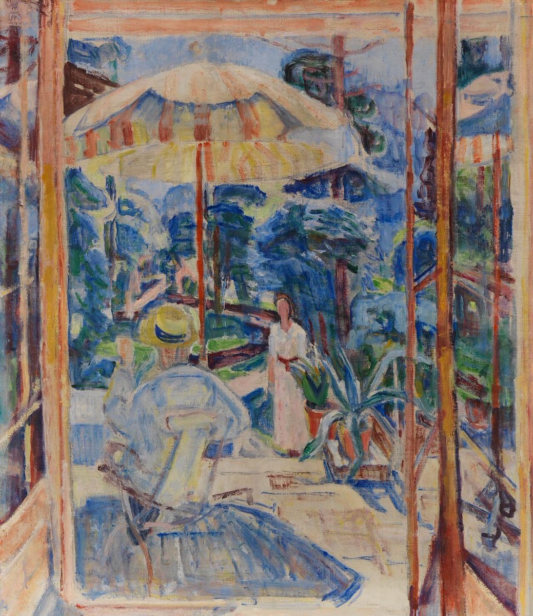 Maria Caspar-Filser (Germany 1878-1968) Gartenterrasse (c. 1943) oil on canvas 105 x 91 cm