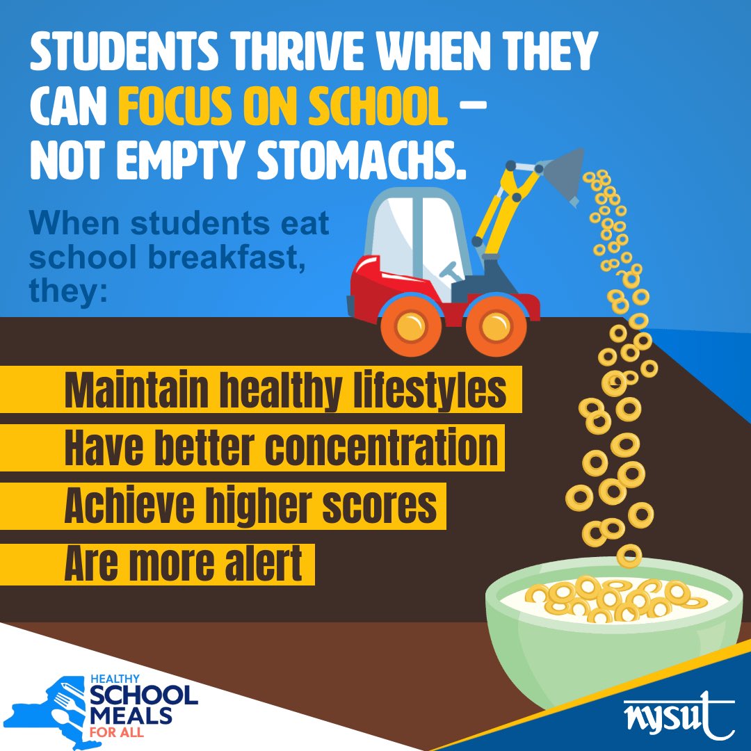Healthy School Meals for All tackles food insecurity head on, helping students thrive and increasing equity in schools. This School Breakfast Week, we’re calling on our leaders in Albany to fund this critical policy. #Meals4AllNY #NSBW23 @GovKathyHochul