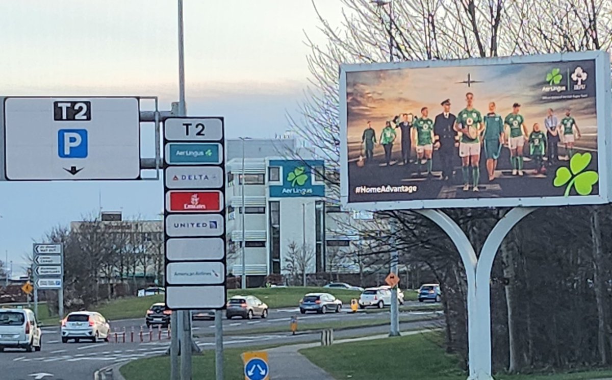 Jennifer was delighted to see herself with the lads as we head to Scotland <a href="/DublinAirport/">Dublin Airport</a> <a href="/AerLingus/">Aer Lingus</a> 💚💚💚