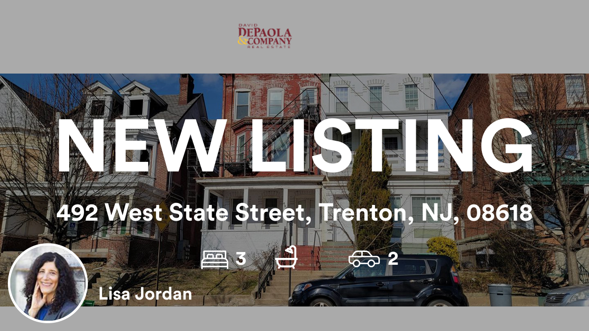 🛌 3 🚘 2
📍 492 West State Street, Trenton, NJ, 08618

Our agent’s latest listing on RateMyAgent

rma.reviews/UhVoCn5Ltrmx

...
#ratemyagent #realestate #David_DePaola_and_Company