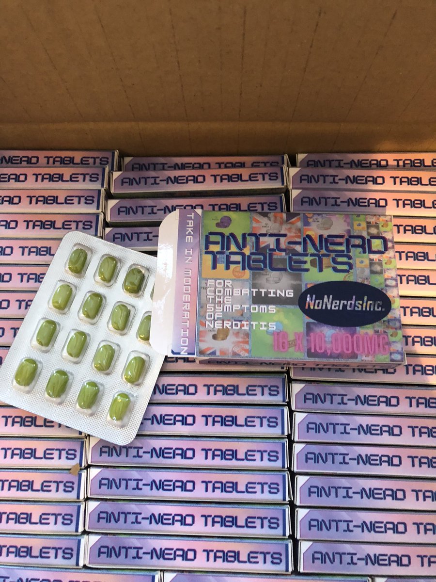 NoNerdsInc's tweet photo. The time has come!

These badass candies just arrived. They’ve been on pre-order for the past month or so, and they’re finally here.

🆓 All pre-orders will receive an extra box for free as a small token of thanks for your support of @NoNerdsInc 🆓

💊 Link to store in bio! 💊 https://t.co/igey69JNdU