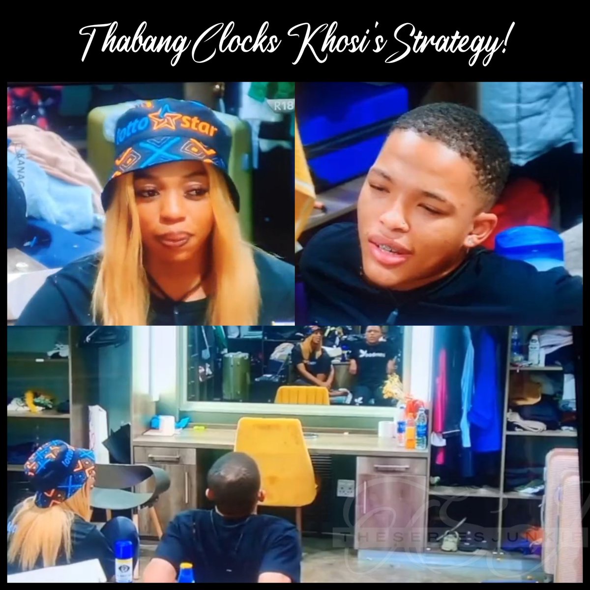 Thabang clocks Khosi's strategy!
.
Visit instagram.com/theseriesjunki… for details.
.
.
Pyjamas Party, Mr. Peter Obi, JSS 1, #BeautyTukura #KudaBankScam, #OCCUPYINEC, Juju Punter, Shella, Aunty Kate, Mikel Obi, #TheGlory, Opay, 22Bet, BVAS, Ababio, Tuchel, Obey Court Order #BBTitans