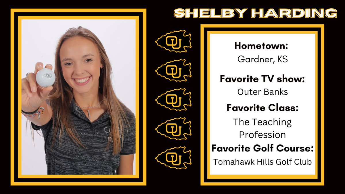 OttawaUGolf's tweet photo. Rounding out our team is Shelby Harding from Gardner, Kansas! https://t.co/cdTysjaAcV