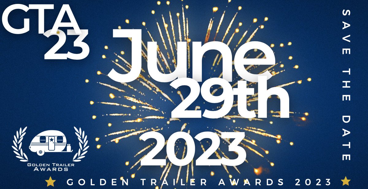 GTA23 Save the DATE: June 29th, 2023. The 23rd Annual Golden Trailer Awards will take place on June 29th, 2023 at the Orpheum Theater in Los Angeles, California. Mark your calendars! Ticket info coming soon!