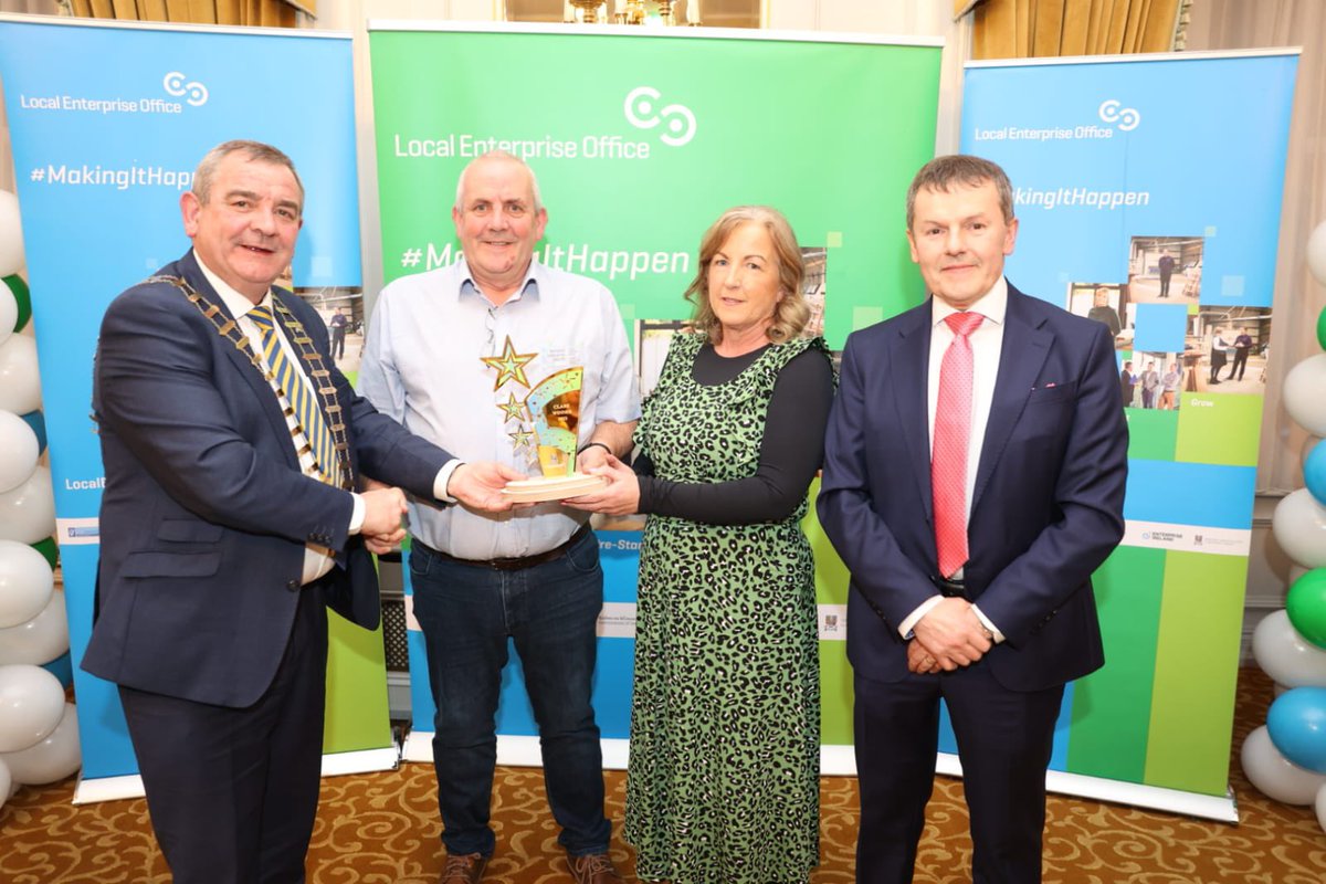 Congratulations to Evan Talty of Wild Irish Seaweeds, who is the Overall Winner at the 2023 Clare Final of the National Enterprise Awards and will represent Clare at the National Finals in June. #NEAwards