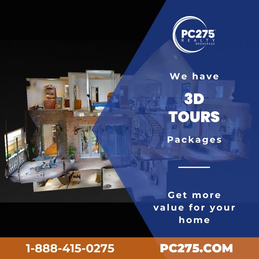 Homes with 3D walkthroughs sell an average of 10 days faster and for $50,100 more than comparable homes. Buyers are 65% more likely to email an agent and 95% more likely to call an agent after seeing a property through a 3D virtual tour. 

We have 3D Tour packages!

#3d #3dtour