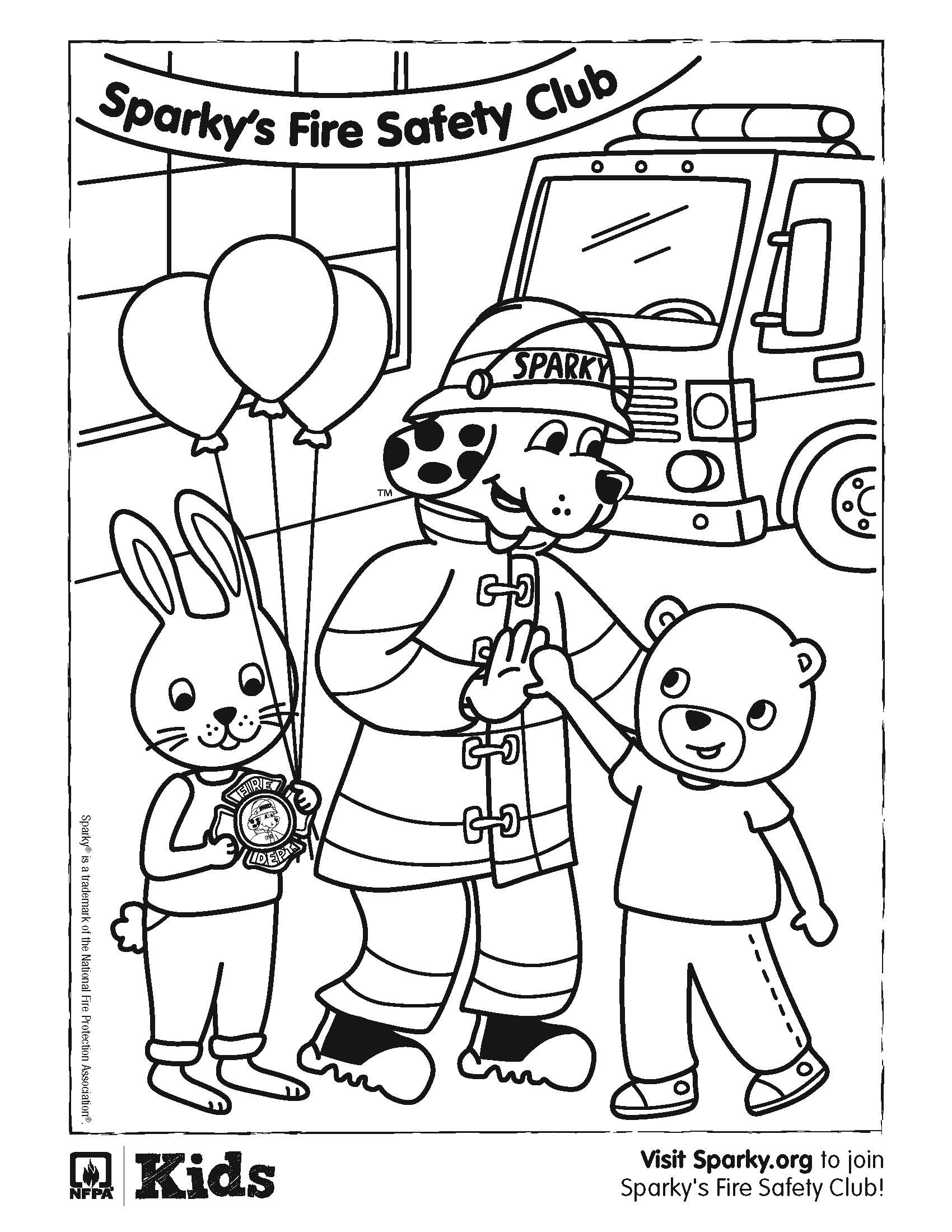 Sparky The Dog Coloring Pages
