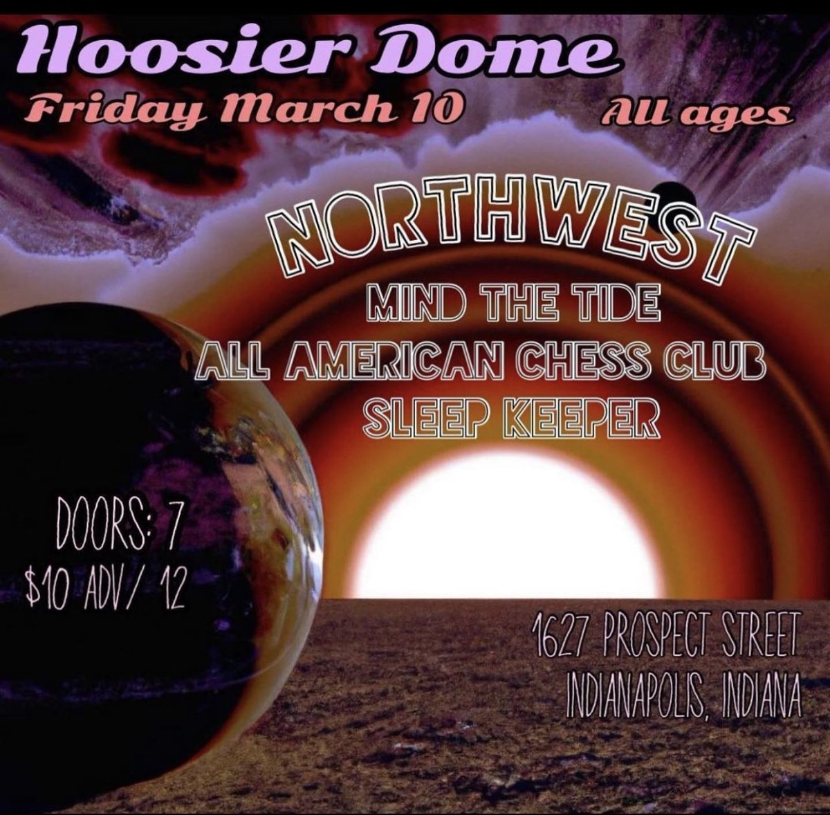 Tonight <a href="/hoosierdome317/">Hoosier Dome</a> 
We play at 7:30 
Let’s slam