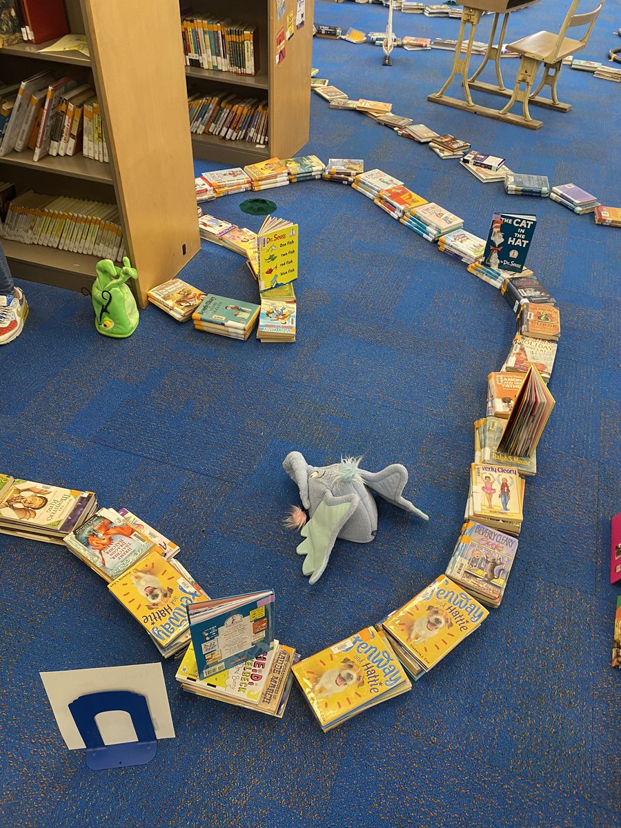 MrsHusstege's tweet image. Sneak peek into next week in the library…#LibraryMiniGolf  @LincolnWPS Thanks to the team of family members who came to help set up today! #LincolnLLovesReading
