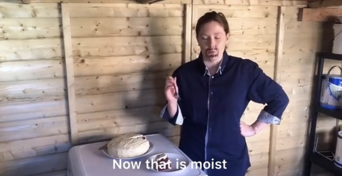 teganmarlow_'s tweet photo. I pretended to be Paul Hollywood in my shed?? https://t.co/MMfC7HKdID