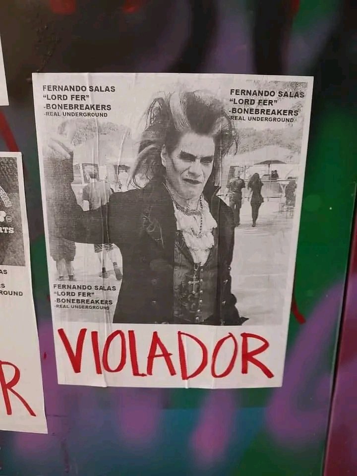 iFerKoond's tweet photo. Les dejo el post de Dandelo 
Dónde son varias las chicas contando como fueron víctimas de abusos y/o acoso por Fer Salas o Lord Fer en los comentarios. Resulta triste pensar que la escena gótica, siendo un medio de protesta como tribu, estén censurando a las víctimas.  #RealUnder https://t.co/CCQLB3tNOs