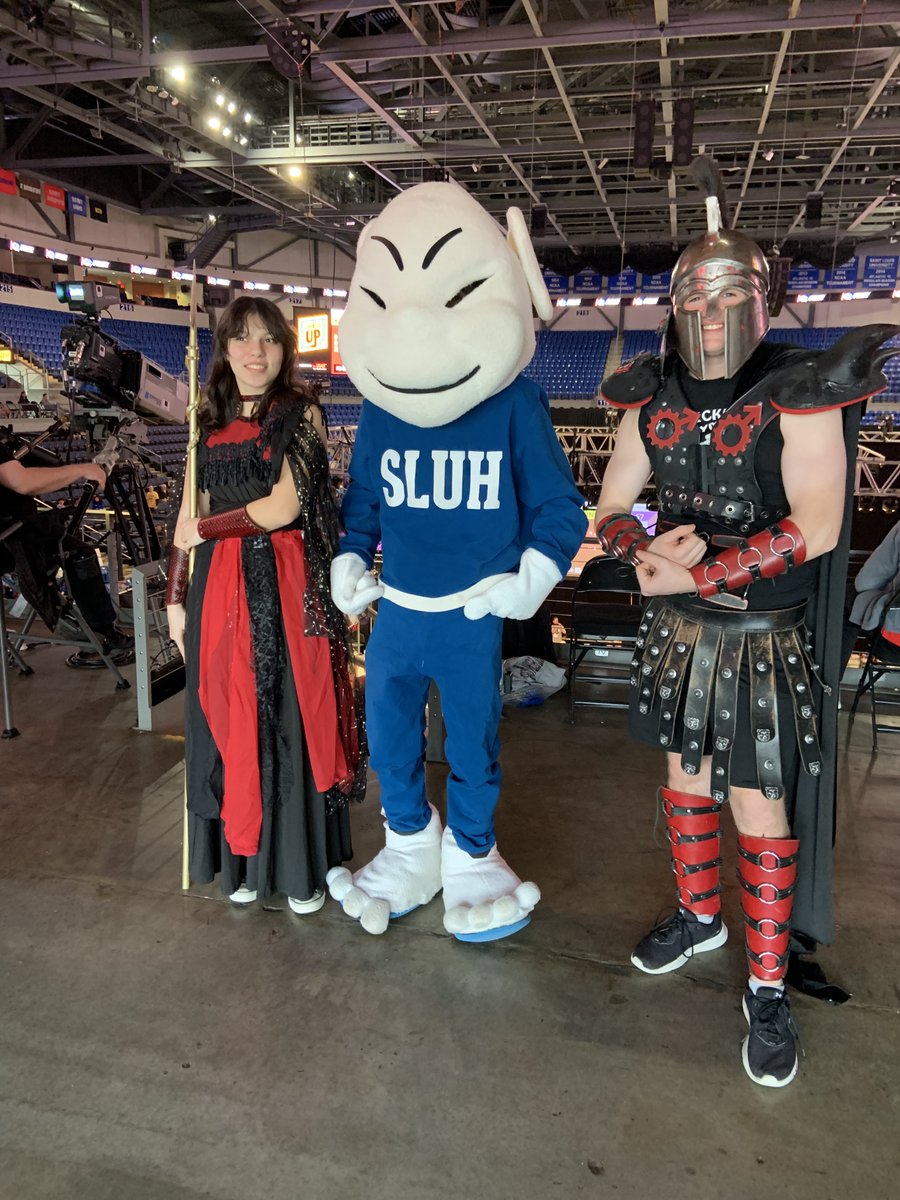 SLUHSports's tweet photo. SLUHAthletics: RT @sluhjrbills: The Jr. Biliken came by the Robotics Regional Competition to cheer on our Robobills and mingle with Mars Wars - fellow mascots of a team from Wisconsin. #SLUHSTEM https://t.co/7CImvTtY6f