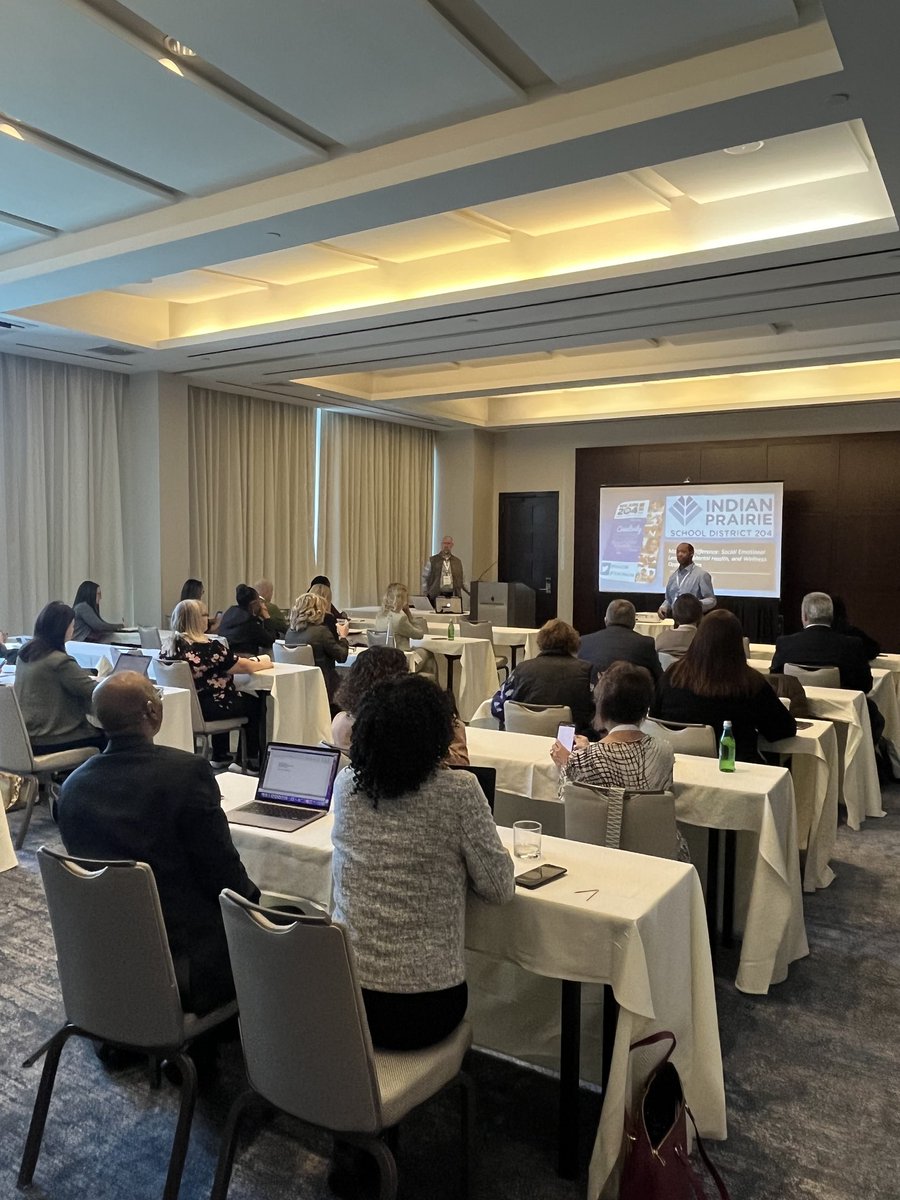 Earlier this week <a href="/deccarius/">Doug Eccarius</a> and myself were asked to present <a href="/RTM_BG/">RTM Business Group</a> annual conference in Boston on the work our district is doing for student &amp; staff mental wellness along with SEL. Proud to share this work with other district leaders from across the country. <a href="/ipsd204/">Indian Prairie 204</a>