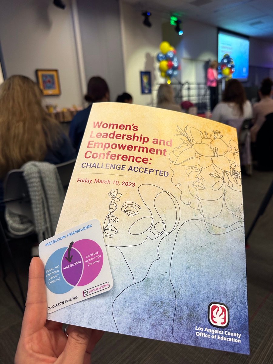 scholar_system's tweet photo. Our #Masbloom stickers at @LosAngelesCOE
Womenâs Leadership and Empowerment Conference! Shoutout to our very own @AlmaCCastro for being a featured presenter and a proud attendee. https://t.co/xsnwheWzuo