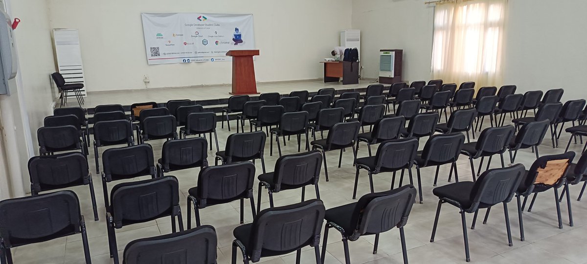 The venue is set and we hope to see you all there tomorrow.
#womenintech #gdscuoj #gdsc
#GoogleDeveloperStudentClubs
<a href="/animuathiei/">Animu Athiei</a> <a href="/YenkiYine/">Yine Yenki Nyika</a> <a href="/RachelHakim10/">Rachel Hakim</a> <a href="/EvaYayi/">Eva Yayi</a>