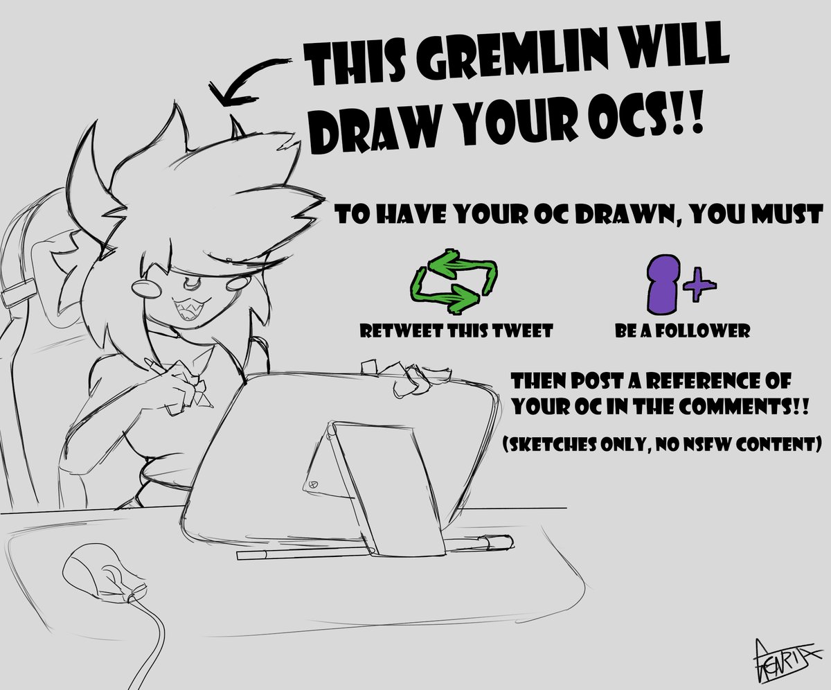 genrija's tweet photo. Would you like me to draw your OC? ✏️
I am currently hosting event where I will draw the OCs of my followers. RETWEET this tweet and post your OC in the comments if you are interested.
(Only drawing sketches, no NSFW content please.)
💖 https://t.co/xS4pcDzI5U