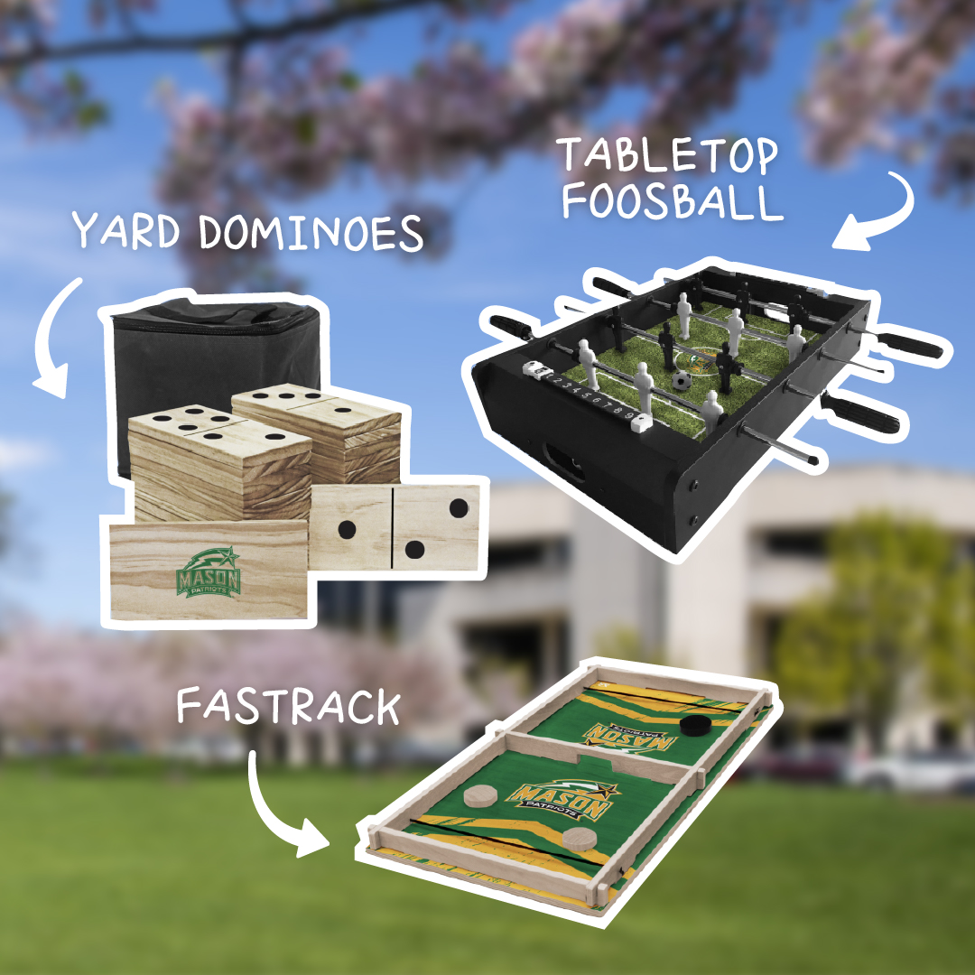 wearmason_'s tweet photo. Are you ready for Spring Break, Patriots? Here are our must-have outdoor activities while rocking your Green and Gold! 🏓💚💛#wearemason #shopmason #masonnation #springbreakfun #springbreak2k23 https://t.co/x5uxlKJxzw