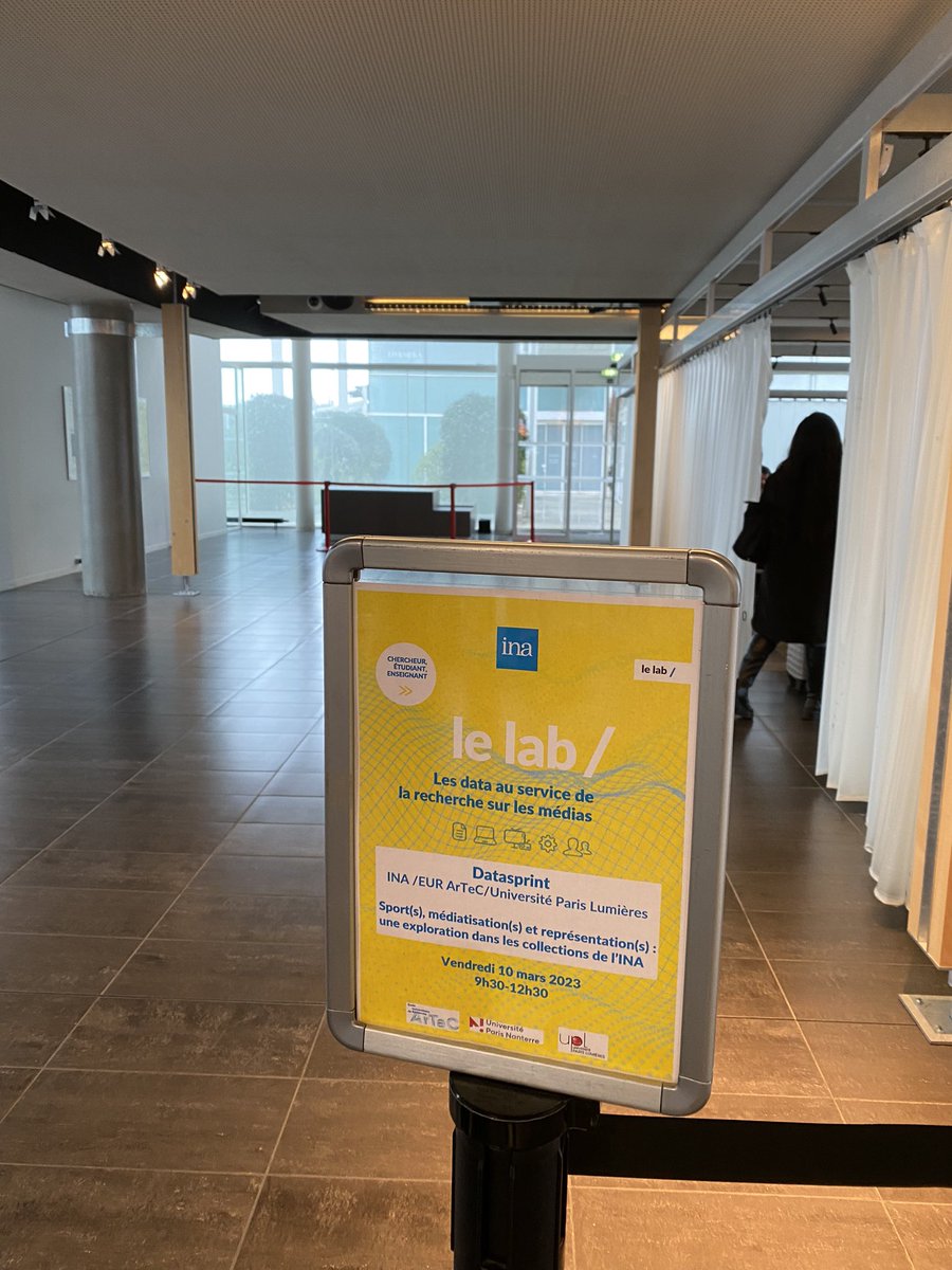 Inatheque1's tweet image. J5 Clap de fin 🎬 #Datasprint #Sports et #Medias @EURArTeC @ParisLumieres @Inatheque1 #InaLeLab