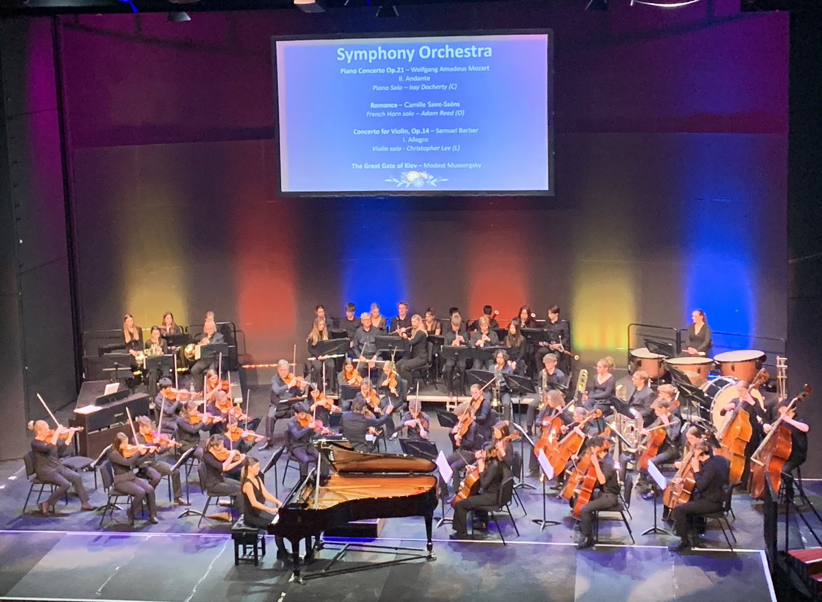 A wonderful evening listening to Issy play her piano solo in the GWA - so proud 👏 and fantastic to see her joined by Ivy and Siena in the orchestra - well done, girls! 🌟🎹🎻