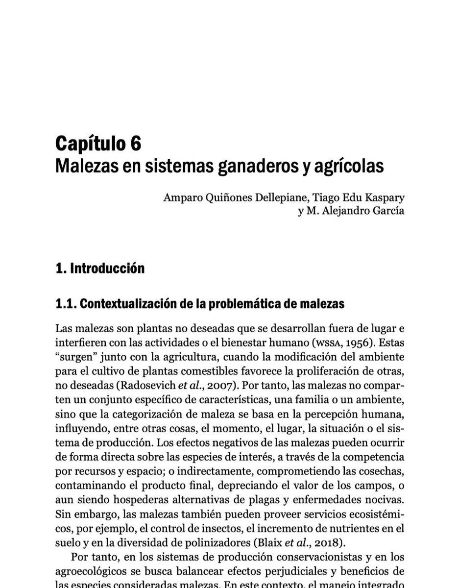 EduKaspary's tweet photo. Capítulo de libro con el aporte de INIA para el manejo de malezas en forma más sostenible elaborado junto a los colegas  Amparo Quiñnes y Alejandro Garcia. (https://t.co/y9TJF4Asgl) https://t.co/FaeTpIMiUZ