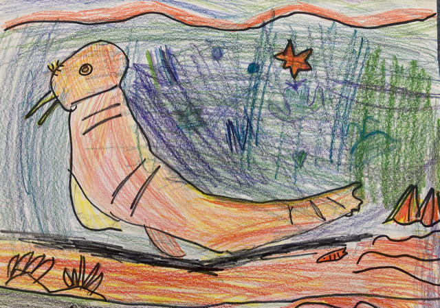 akartsed's tweet photo. Thanks to Hogarth Kingeekuk Sr. Memorial School in Sivungaq (Savoonga) for today's #ArtsEdMonthAK spotlight artwork. These amazing #nature pieces will be in the @BSSDSchools Art Show this spring.  

Everyone get your photos ready for next week's theme: arts education &amp; #careers! https://t.co/kgXvWpxZ5k