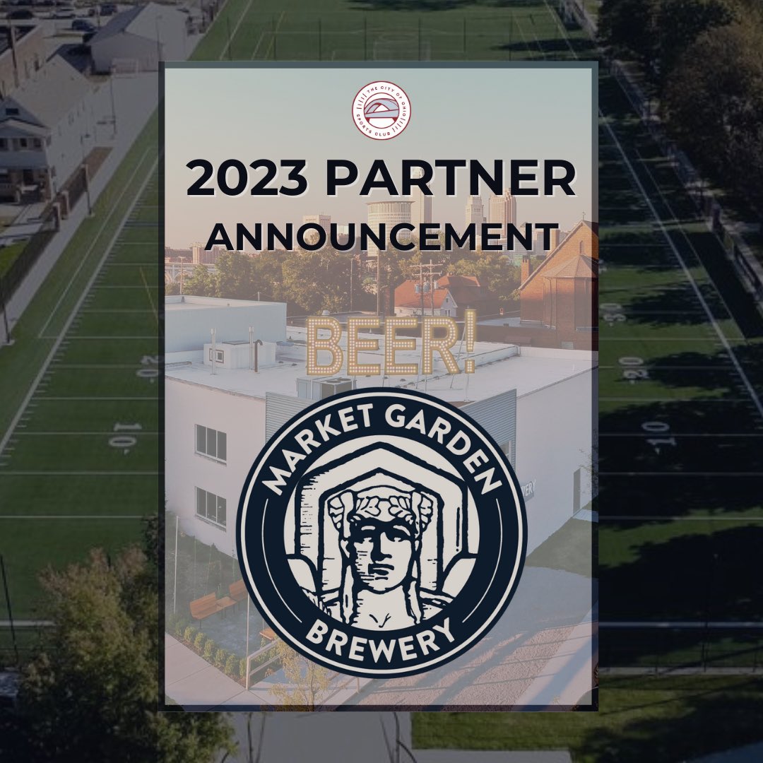 OhioCitySoccer's tweet photo. We're proud to announce that @MarketGardenOH will return as our Primary Community Partner in 2023.
Learn more about their organization and their restaurants on West 25th by following these accounts @MarketGardenCLE / @NanoBrewCLE
#BeerForPeople https://t.co/bvAWfhNA3U