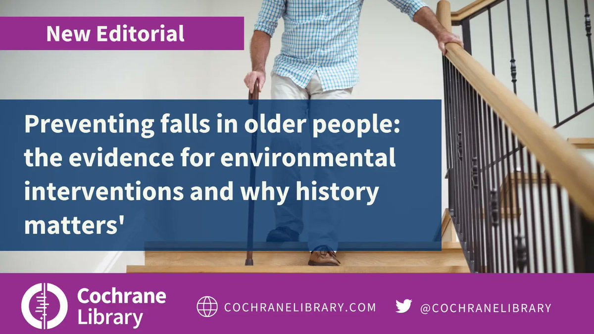 The Cochrane Library (@cochranelibrary) on Twitter photo New <a href="/CochraneLibrary/">The Cochrane Library</a> Editorial provides context to a new review published today on reducing falls in older people -- insight into the history of the research question & what impact the subgroup analysis might have on implementation. buff.ly/3mGxtn8 buff.ly/3mGxtn8 New <a href="/CochraneLibrary/">The Cochrane Library</a> Editorial provides context to a new review published today on reducing falls in older people -- insight into the history of the research question & what impact the subgroup analysis might have on implementation. buff.ly/3mGxtn8 buff.ly/3mGxtn8