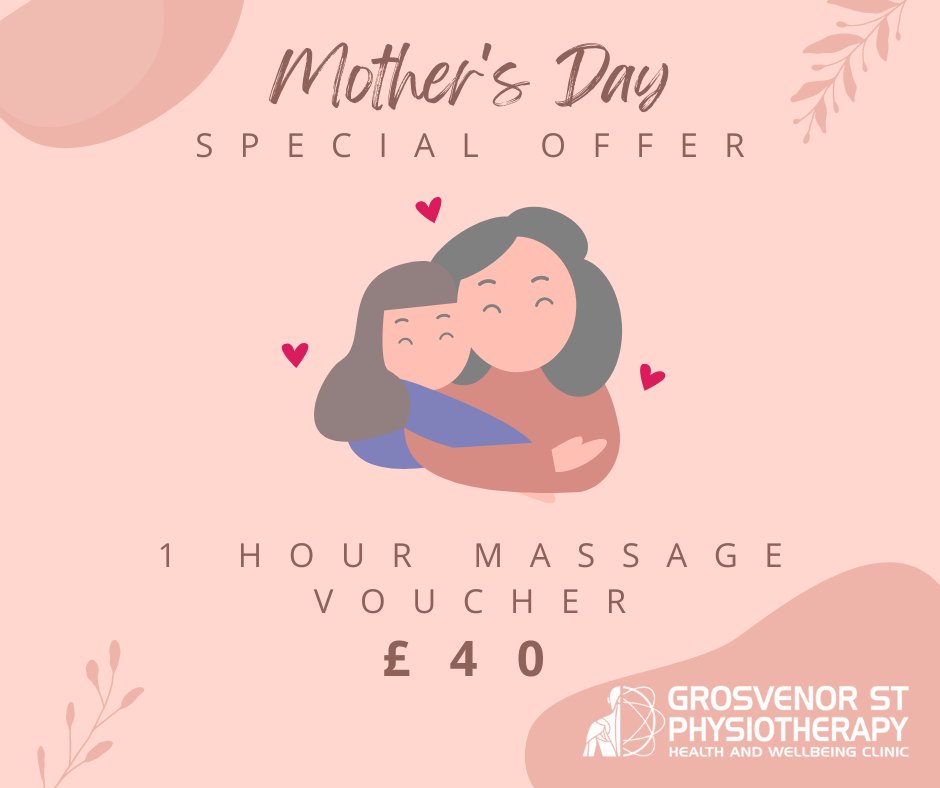 Treat that special mum in your life with a bit of TLC for Mother's Day this year 🥰 Just come in to clinic to collect, or we can post the voucher straight to that special person. We can even create an e-voucher if you prefer💖 @NWalesSocial @CelticBiz @MoldTown @moldtowncouncil