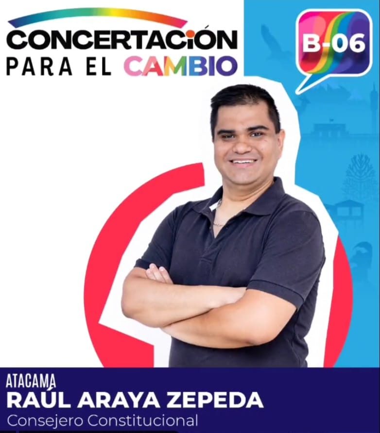 raul_aaz's tweet photo. Este 7 de Mayo las y los Atacameños votamos B-6 🤗  por una Constitución escrita  con Responsabilidad y Unidad para el Futuro de Chile 🇨🇱 https://t.co/DOvUq05YFD
