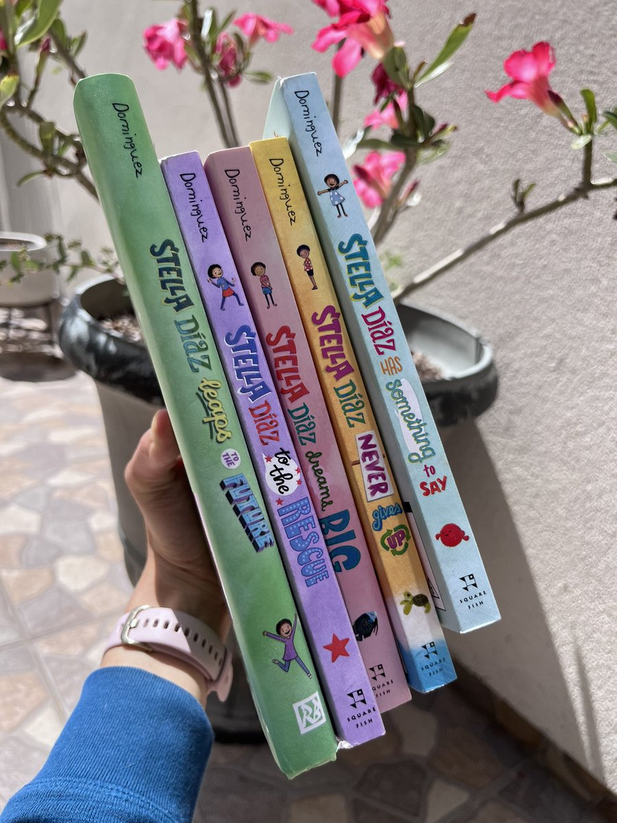 #bookgiveaway Win all 5 books in the Stella Díaz Series! Yes, all 5! To Enter, Do Both 1.Retweet 2.Like US only. 2 BiG winners. Giveaway ends Monday at 12pm ET. Stella Díaz Leaps to the Future hits the bookstores March 21st.#stelladiaz