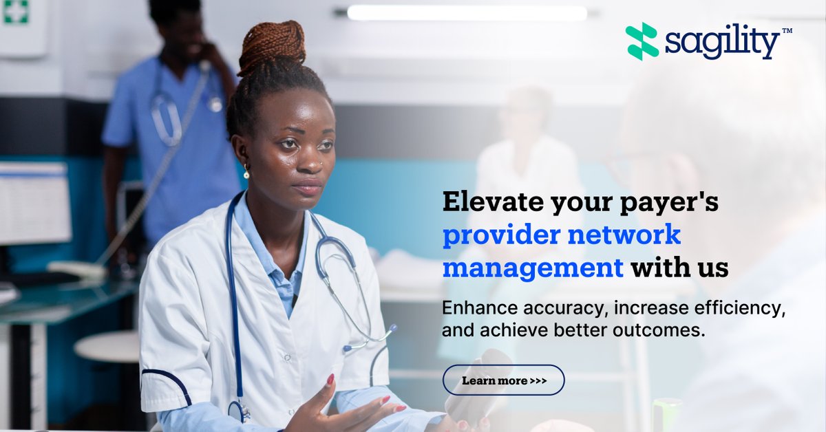 SagilityHealth's tweet photo. Our cutting-edge solution streamlines operations, improves accuracy, and drives better outcomes.
Learn more here: https://t.co/w2nxmt5w3R
#Sagility #WeAreSagility #SOARWithSagility #ProviderNetworkManagement https://t.co/4O7QFtsY2A