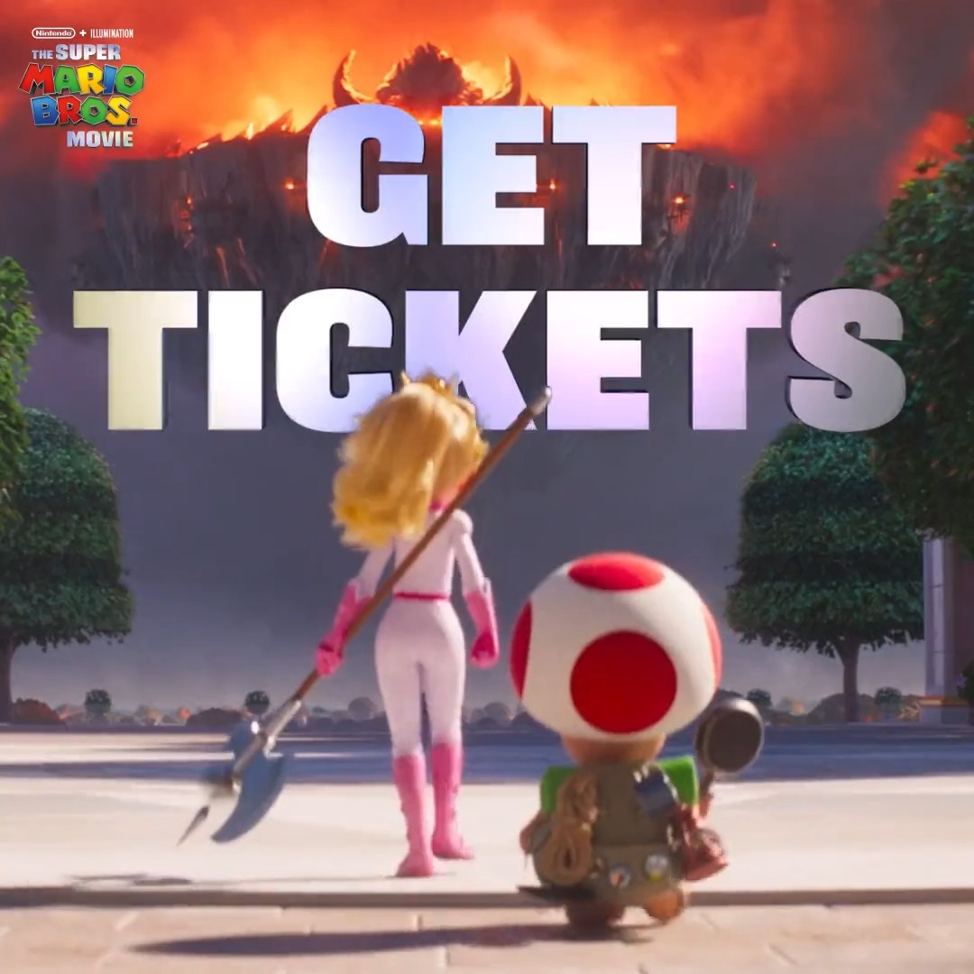 The Super Mario Bros. Movie on Twitter "👑 ️ 🍳 ️ 🍄 ️ 🎟 Get tickets now