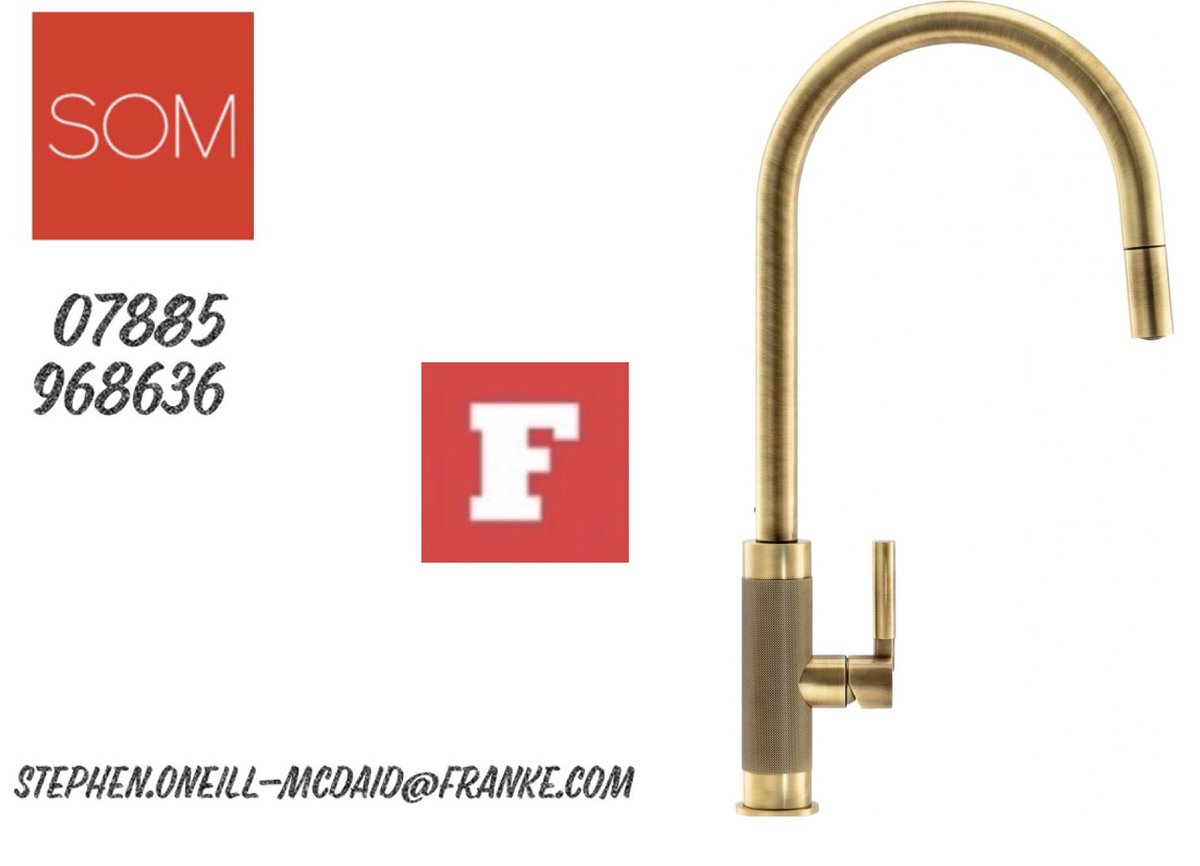 From Franke UK …

Tessuto Pull out nozzle

Side Lever, Ceramic Valves, Neoperl Laminar aerator that adds air to the water for a champagne like flow, Tessuto combines superb functionality and chic industrial styling thanks to the knurled metal detail on the body.