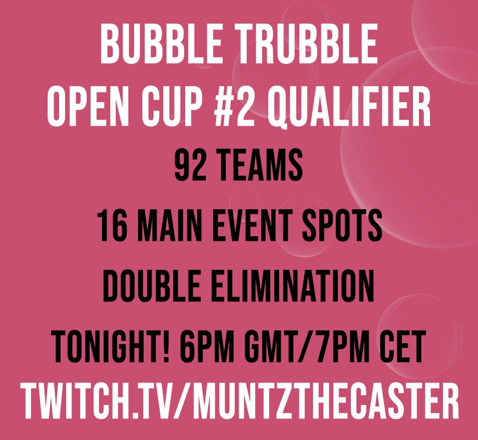 ActuallyMuntz's tweet photo. Bubble Trubble #2 Open Qualifer is LIVE!
It's chill vibes for the qualifiers. So come and hang out and watch some Rocket League.

!giveaway - Keyboard+keycaps+deskmat packs from @KonoStore to be drawn tomorrow during the main event.

Link to the broadcast in replies! https://t.co/65AZptTdri