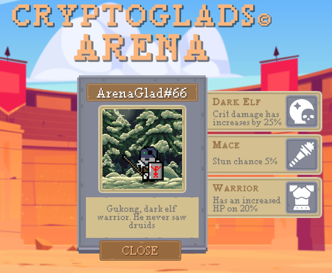 CryptoGlads's tweet photo. ⚔️ Build your own gladiator team 👥 and compete against other players in a digital adventure like no other.🔥  With 500 unique Crypto Gladiators, the possibilities are endless. 🛡️🧩

play here!🎮➡️ https://t.co/MJUnW9Gz1w

#NFTCommunity #NFTGame #NFTProjects https://t.co/x1cJjs7aWH
