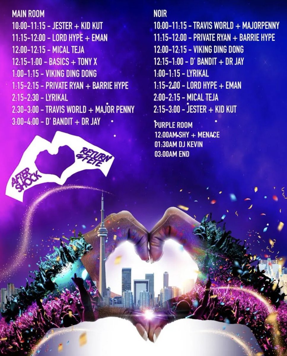 _DjKevinToronto's tweet photo. We live tonight β‘οΈ #ReturnFete #Aftershock π¨π¦ https://t.co/JKTmnLLM2c