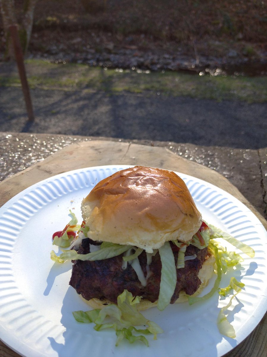 TheStarfishWay's tweet photo. This week, Jacob spent the morning at Quarrymill gathering wood and lighting the fire.
He decided to make homemade burgers using mince, egg, onion, garlic, and pepper on toasted brioche buns.
They look delicious Jacob, keep up the good work!
#DofE #PKDofE #StarfishWay https://t.co/zErKMOAAEa