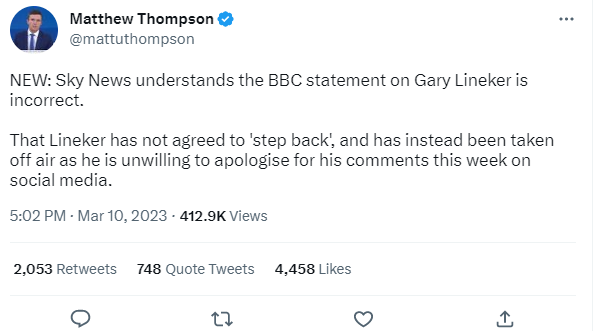 HarryYorke1's tweet photo. Great to see Richard Sharp's impartiality drive in full-swing https://t.co/8JycV0xhl7