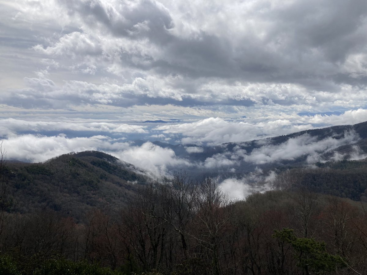 Clouds are breaking up. #blowingrock #nchighcountry @WataugaOnline