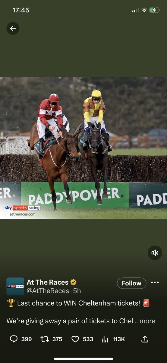 Jakeabell_'s tweet photo. @AtTheRaces https://t.co/ZXpIYOoaWV