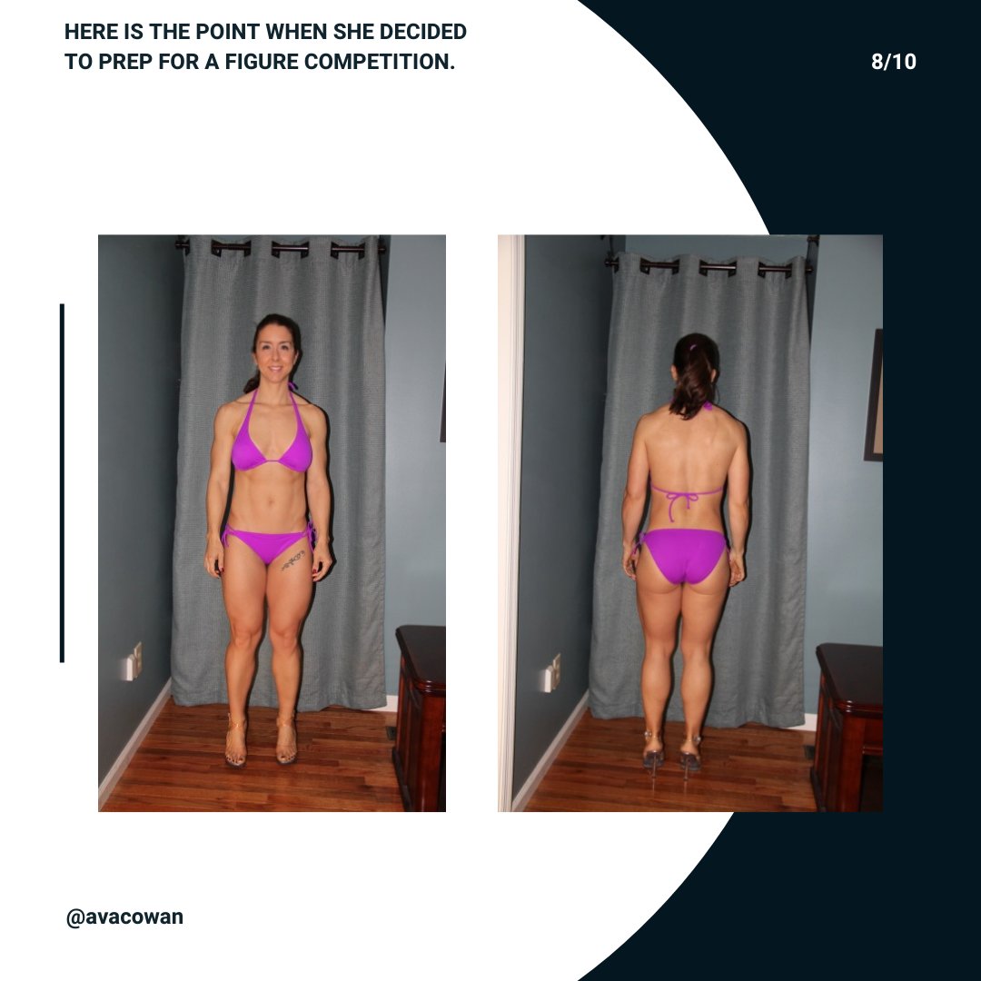 avacowan's tweet image. Continued: Tweet 2 of 3
Be sure to follow me and reach out biolayne.com/coaching/coach…

#competitionprep #figure #fitness #contestprep #weightlossjourney #nevergiveup #neverquit