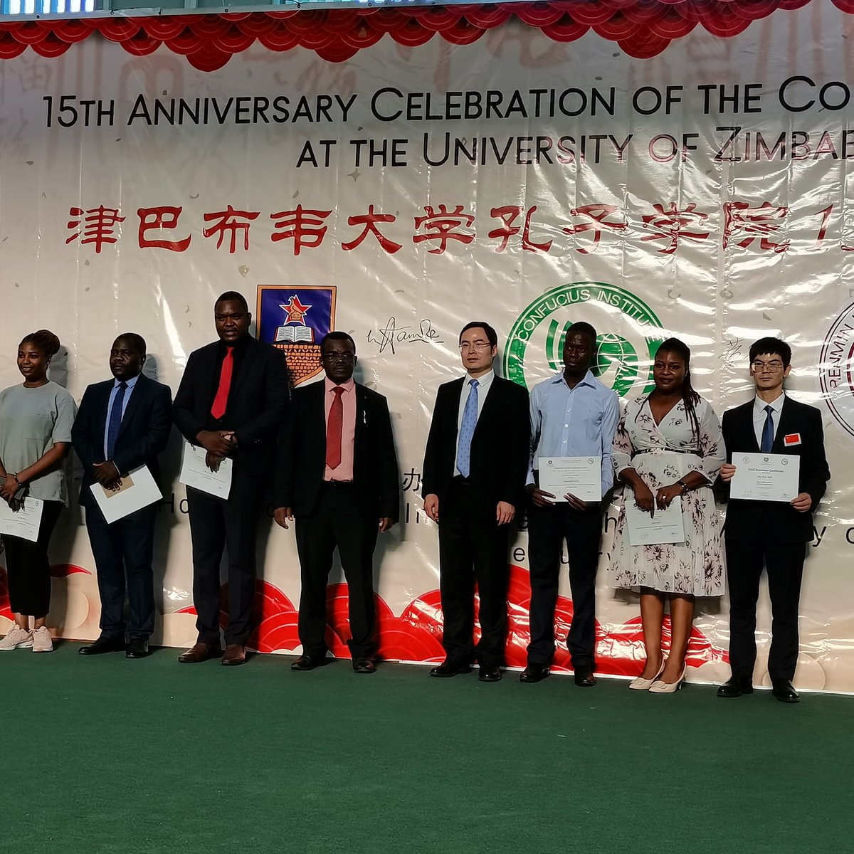 We celebrate the 15th anniversary of the Confucius Institute in the University of Zimbabwe together with so many local students, teachers from China &amp; Zimbabwe and  warmhearted volunteers. Students are getting not only a language tool, but more opportunities for their dreams.