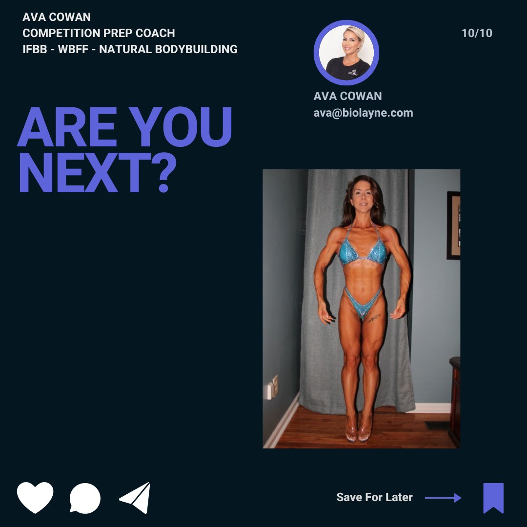 avacowan's tweet image. Final Tweet 3 of 3!
Are you next?biolayne.com/coaching/coach…

#competitionprep #figure #fitness #contestprep #weightlossjourney #nevergiveup #neverquit