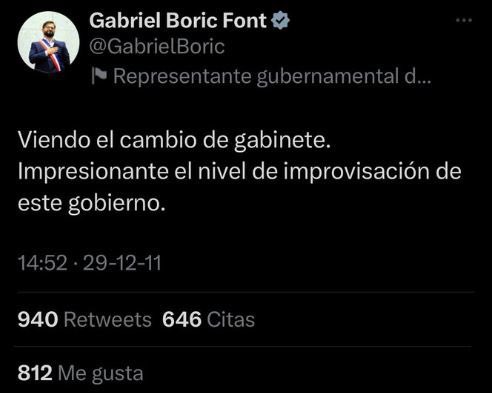 marcelochavezd's tweet photo. En estos momentos creo que juegan a la pillada, persona que toca @GabrielBoric resulta ministro o subsecretario.
Parece que algunos juegan a la escondida para que el presidente no los pille y se salven. https://t.co/QE41Mabff5