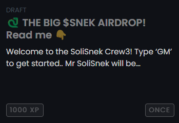🚨 The BIG $SNEK #Airdrop is coming! 🚨

Once we reach 500 followers, we will open the #crew3 so the games can begin... 🐍

If we get to 1000, I’ve been told Mr. <a href="/terry_web3/">Terry</a> will open the #Discord early as well...

#Giveaway #AirdropAlert #AirdropCrypto #SoliSnek