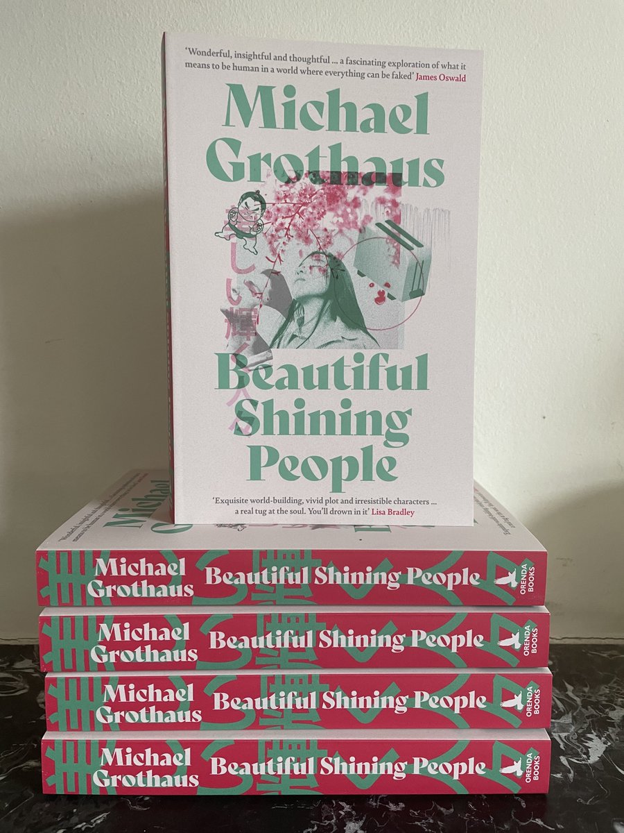 OrendaBooks's tweet photo. 🌸New ARRIVALS at Casa Orenda!

Finished copies of @michaelgrothaus' extraordinary, exhilarating, EPIC speculative masterpiece #BeautifulShiningPeople

#Win 1 of 5 SIGNED copies
🏯RT 
🏔️Tag 2 friends &amp; your fave #bookshop
🎌Ends 24.03
UK ONLY

#BookTwitter #Giveaway #Competition https://t.co/DFDuqxDaRK