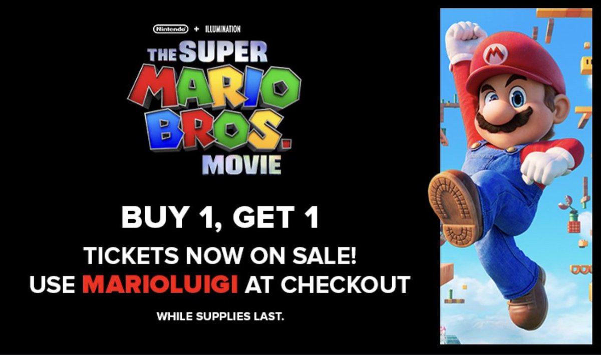 Get Free Mario Movie Ticket By Purchasing Super Mario Games At GameStop -  GameSpot