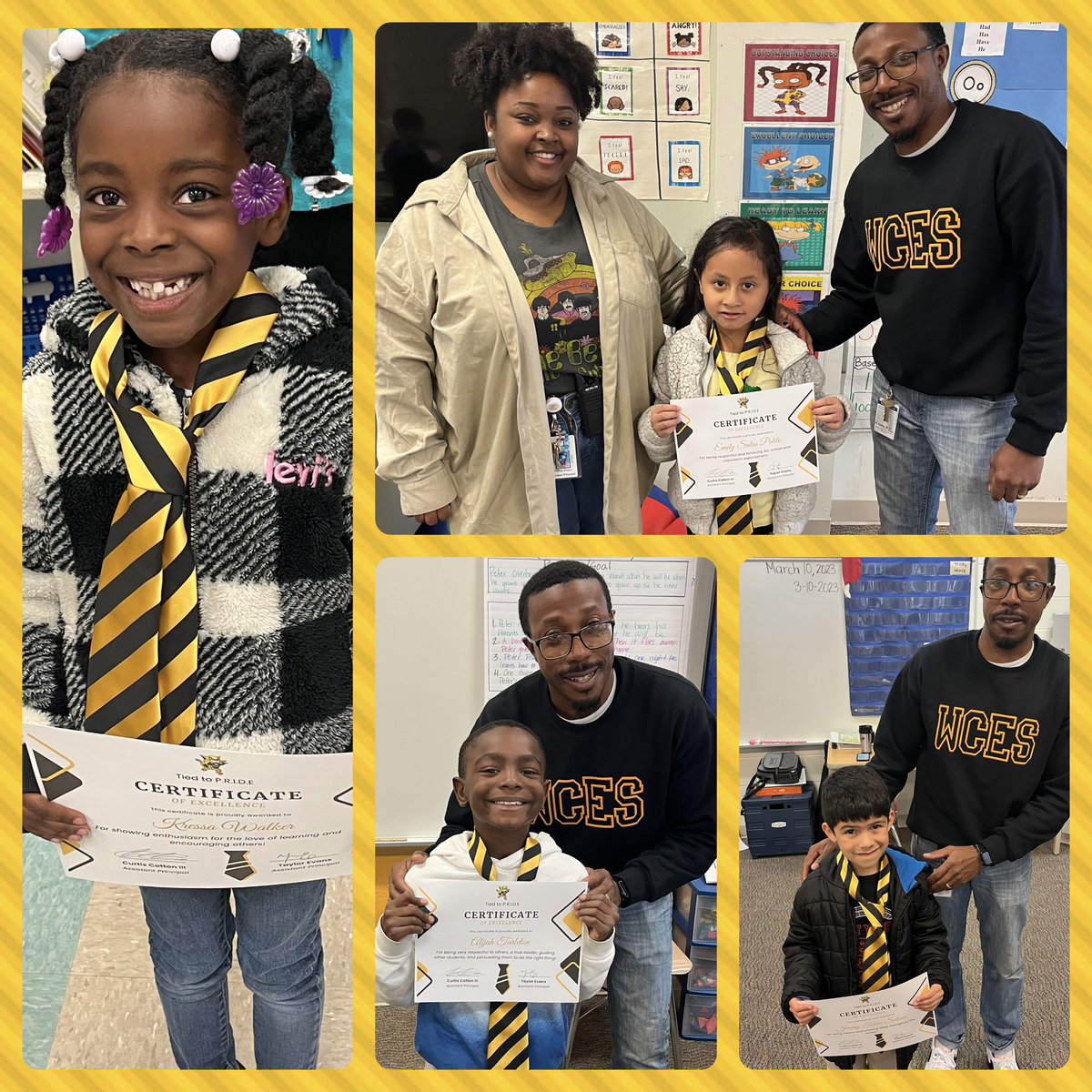 Best way to end the week - learning walks that include a few special announcements of Tied to Pride 👔 winners along the way.  So much PRIDE in those smiles! #TheCreekIsRising @WalnutCreekES