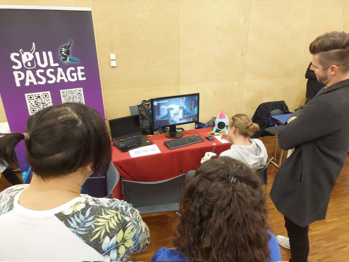 GameDevGraz's tweet photo. Once again the annual @button_Festival opens its doors, and we're here helping a bunch of indie devs showcase their games. https://t.co/VvkNLX8fkj